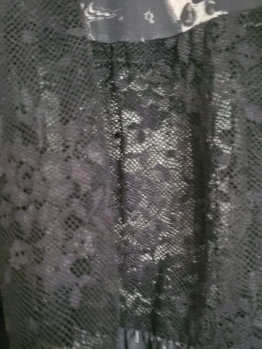Hot Topic's Black Gold Celestial Skulls Midi Skirt with Moon Print - Picture 4 of 11